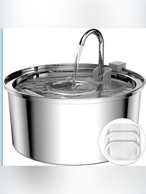 STAINLESS STEEL PET WATER FOUNTAIN